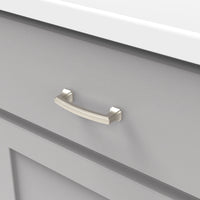 Bridges Collection Pull 3'' cc Satin Nickel Finish P3231-SN
