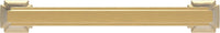 Bridges Collection Pull 3-3/4'' cc Brushed Golden Brass Finish P3232-BGB