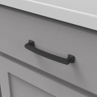 Bridges Collection Pull 5-1/16'' cc Matte Black Finish P3233-MB