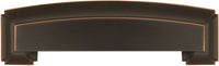 Bridges Collection Cup Pull 3'', 3-3/4'' & 5-1/16'' (128mm) cc Oil-Rubbed Bronze Highlighted Finish P3234-OBH