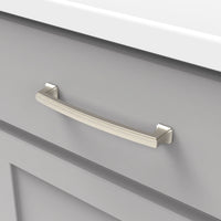Bridges Collection Pull 6-5/16'' cc Satin Nickel Finish P3235-SN