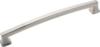 Bridges Collection Pull 7-9/16'' cc Satin Nickel Finish P3236-SN