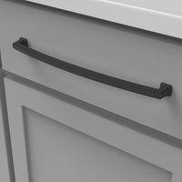 Bridges Collection Pull 12'' cc Matte Black Finish P3238-MB