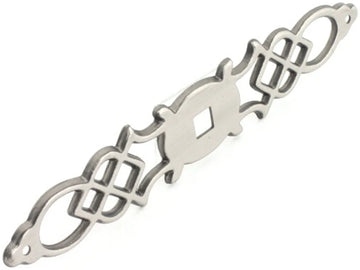 Manor House Collection Backplate 5-1/2'' x 1'' Silver Stone Finish P326-ST