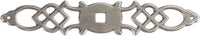 Manor House Collection Backplate 5-1/2'' x 1'' Silver Stone Finish P326-ST