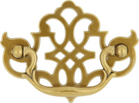 Manor House Collection Backplate Pull 3'' cc Lancaster Hand Polished Finish P329-LP