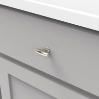 Greenwich Collection Knob 1-3/4'' x 1/2'' Polished Nickel Finish P3372-14