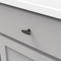 Greenwich Collection Knob 1-3/4'' x 1/2'' Matte Black Finish P3372-MB