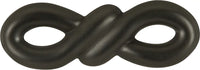 French Twist Collection Knob 2-1/8'' x 3/4'' Black Iron Finish P3450-BI
