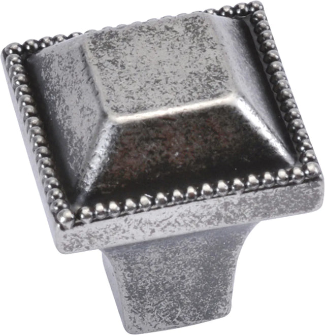 Altair Collection Knob 1'' Square Black Nickel Vibed Finish P3503-BNV