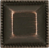 Altair Collection Knob 1'' Square Vintage Bronze Finish P3503-VB
