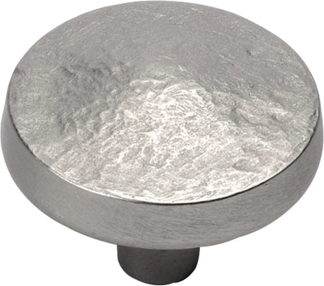 Bedrock Collection Knob 1-1/4'' Diameter Flat Nickel Finish P3564-FN