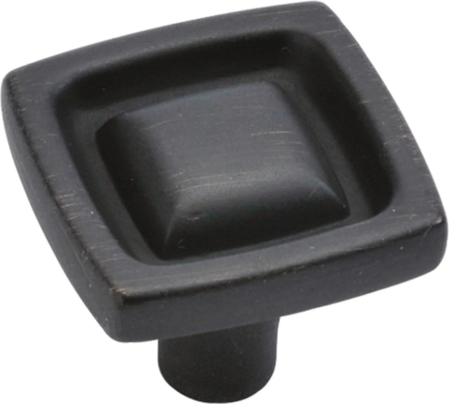 Burke Collection Knob 1'' Square Vintage Bronze Finish P3570-VB