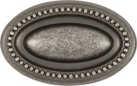 Altair Collection Knob 1-3/4'' x 1-1/8'' Black Nickel Vibed Finish P3600-BNV