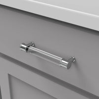 Midway Collection Pull 5-1/16'' cc Crysacrylic with Chrome Finish P3635-CACH