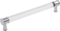 Midway Collection Pull 7-9/16'' cc Crysacrylic with Chrome Finish P3703-CACH