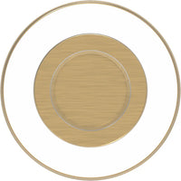 Midway Collection Knob 1'' Diameter Crysacrylic with Brushed Golden Brass Finish P3708-CABGB