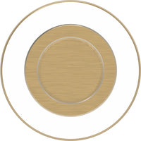 Midway Collection Knob 1-1/4'' Diameter Crysacrylic with Brushed Golden Brass Finish P3709-CABGB