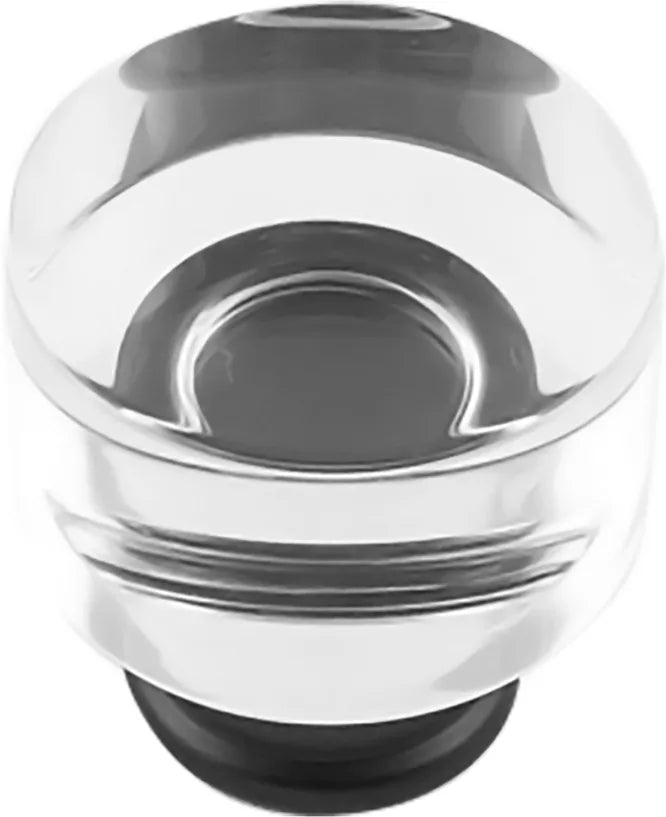 Midway Collection Knob 1-1/4'' Diameter Crysacrylic with Matte Black Finish P3709-CAMB