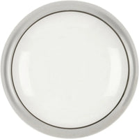 Tranquility Collection Knob 1-5/16'' Diameter White Porcelain Chrome Finish P427-26W