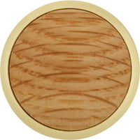 Woodgrain Collection Knob 1-5/16'' Diameter Polished Brass & Oak Finish P427-OAK