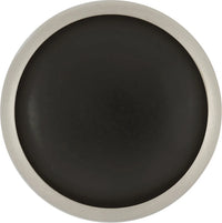 Tranquility Collection Knob 1-5/16'' Diameter Satin Nickel with Black Finish P427-SNB