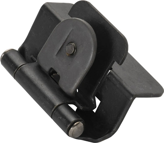 Hinge Double Demountable 1/2'' Overlay Black Iron Finish P5310-BI