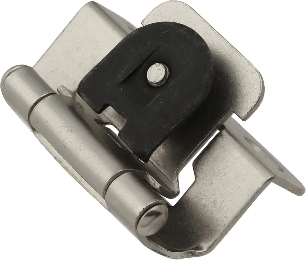 Hinge Single Demountable 1/2'' Overlay Satin Nickel Finish P5313-SN