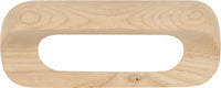 Natural Woodcraft Collection Pull 3-3/4'' cc Unfinished Wood Finish P676-UW