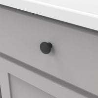 Cottage Collection Knob 1-1/4'' Diameter Matte Black Finish P771-MB