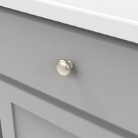 Cottage Collection Knob 1-1/4'' Diameter Satin Nickel Finish P771-SN