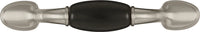 Tranquility Collection Pull 3'' cc Satin Nickel with Black Finish P796-SNB