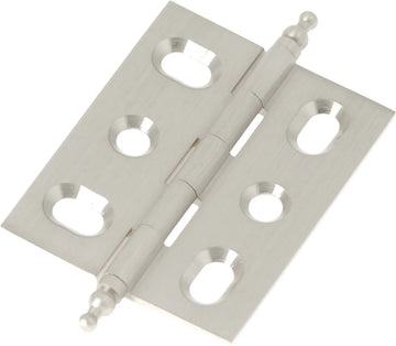 Hinge Solid Brass Surface Face Mount Mortise Satin Nickel Finish P8290-SN