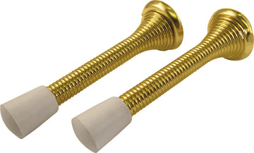 Door Stops Collection Spring Door Stop 3-1/4'' Bright Brass Finish PBH0255