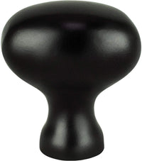 Transitional Advantage Three Matte Black Oval Knob 0930-1055-P