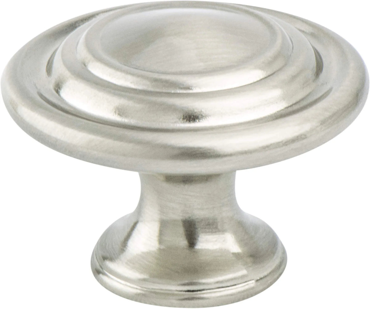 Traditional Advantage Four Brushed Nickel Ringed Knob 0931-1BPN-P