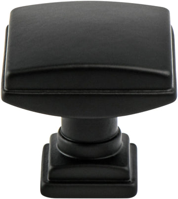 Tailored Traditional Matte Black Knob 1275-1055-P