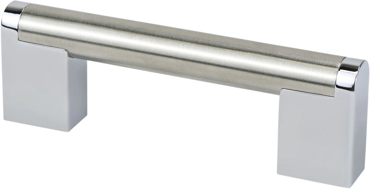 Studio Remix 96mm CC Brushed Nickel and Polished Chrome Pull 2178-9BPN26-P