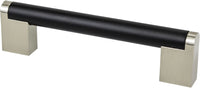 Studio Remix 128mm CC Matte Black and Brushed Nickel Pull 2184-955BPN-P