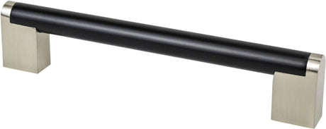 Studio Remix 160mm CC Matte Black and Brushed Nickel Pull 2189-955BPN-P