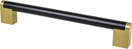 Studio Remix 192mm CC Matte Black and Modern Brushed Gold Pull 2197-955MDB-P