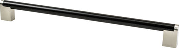 Studio Remix 12 inch CC Matte Black and Brushed Nickel Appliance Pull 2199-955BPN-P