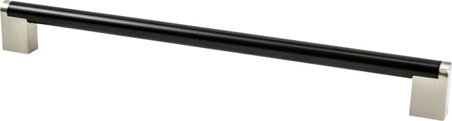 Studio Remix 12 inch CC Matte Black and Brushed Nickel Appliance Pull 2199-955BPN-P