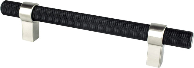 Radial Reign 128mm CC Matte Black Bar and Brushed Nickel Posts Pull 5062-455BPN-P