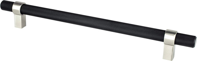 Radial Reign 224mm CC Matte Black Bar and Brushed Nickel Posts Pull 5064-455BPN-P