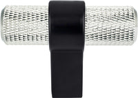 Radial Reign Brushed Nickel Bar and Matte Black Post Knob 5066-4BPN55-P