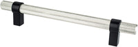 Radial Reign 160mm CC Brushed Nickel Bar and Matte Black Posts Pull 5069-4BPN55-P