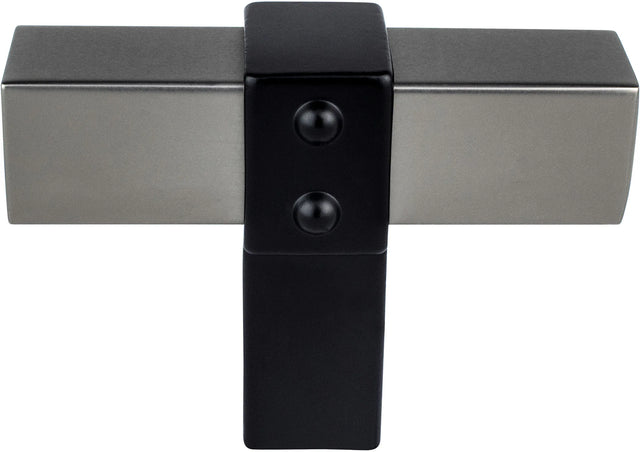 Rivet Rebel Slate Bar and Matte Black Post Knob 5126-4SLT55-P