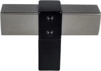Rivet Rebel Slate Bar and Matte Black Post Knob 5126-4SLT55-P