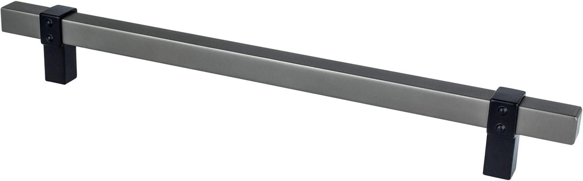 Rivet Rebel 224mm CC Slate Bar and Matte Black Posts Pull 5130-4SLT55-P